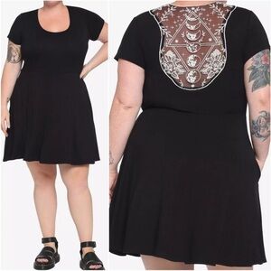 Midnight Hour dress with lace moon phases